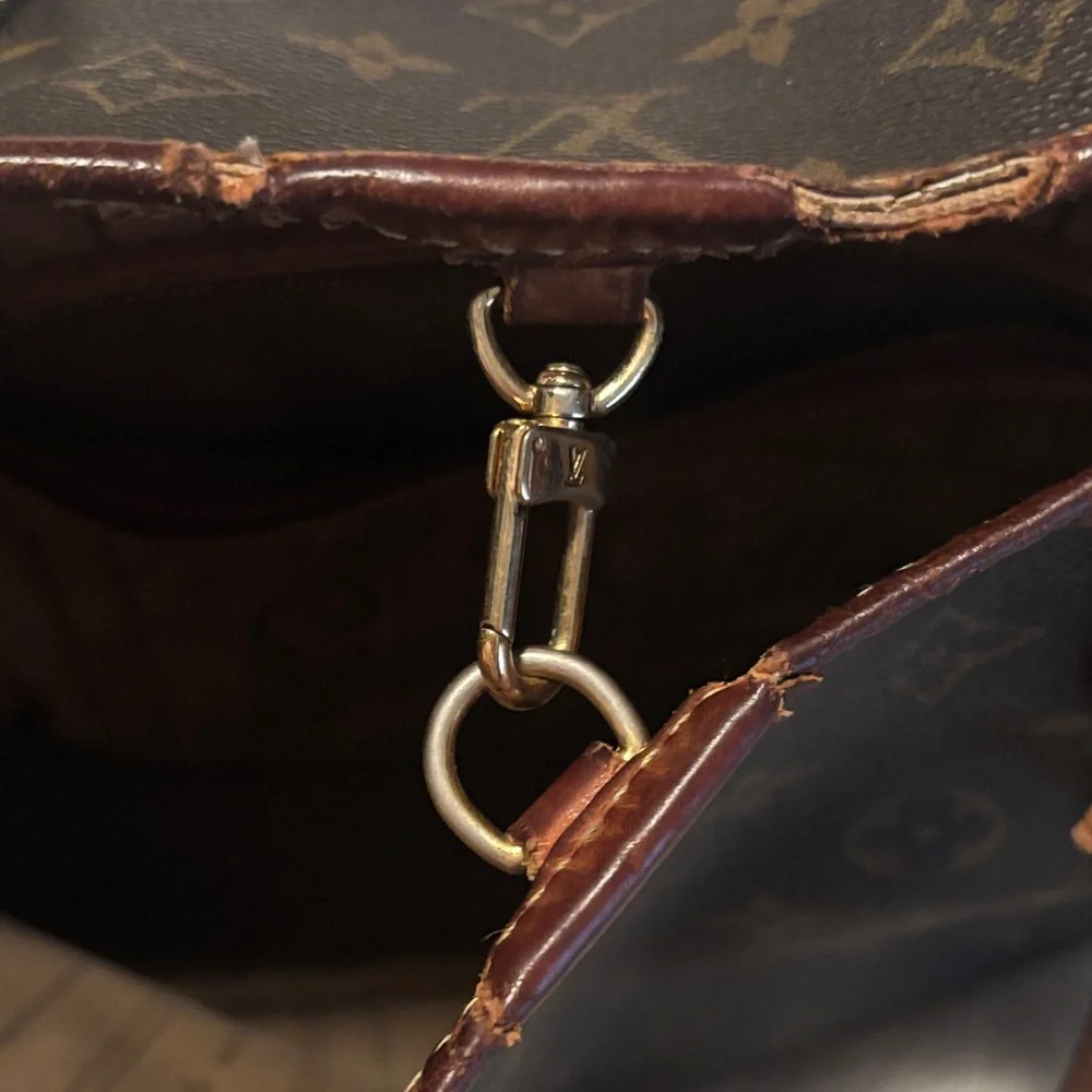 Louie Vuitton SD0048 LV Logo Neverfull MM Monogram Tote Authentic Designer Bag - Picture 13 of 17